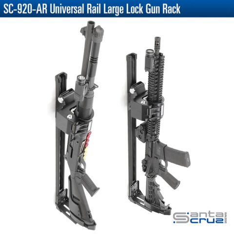 MODEL SC-917-5 RAPID-ADJUST UNIVERSAL GUN RACK | Santa Cruz Gun Locks LLC